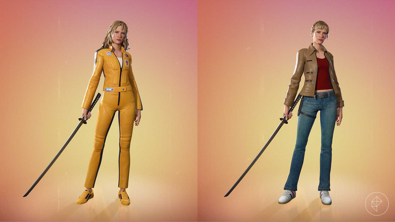 La piel de Novia y el estilo Beatrix Kiddo en Fortnite.