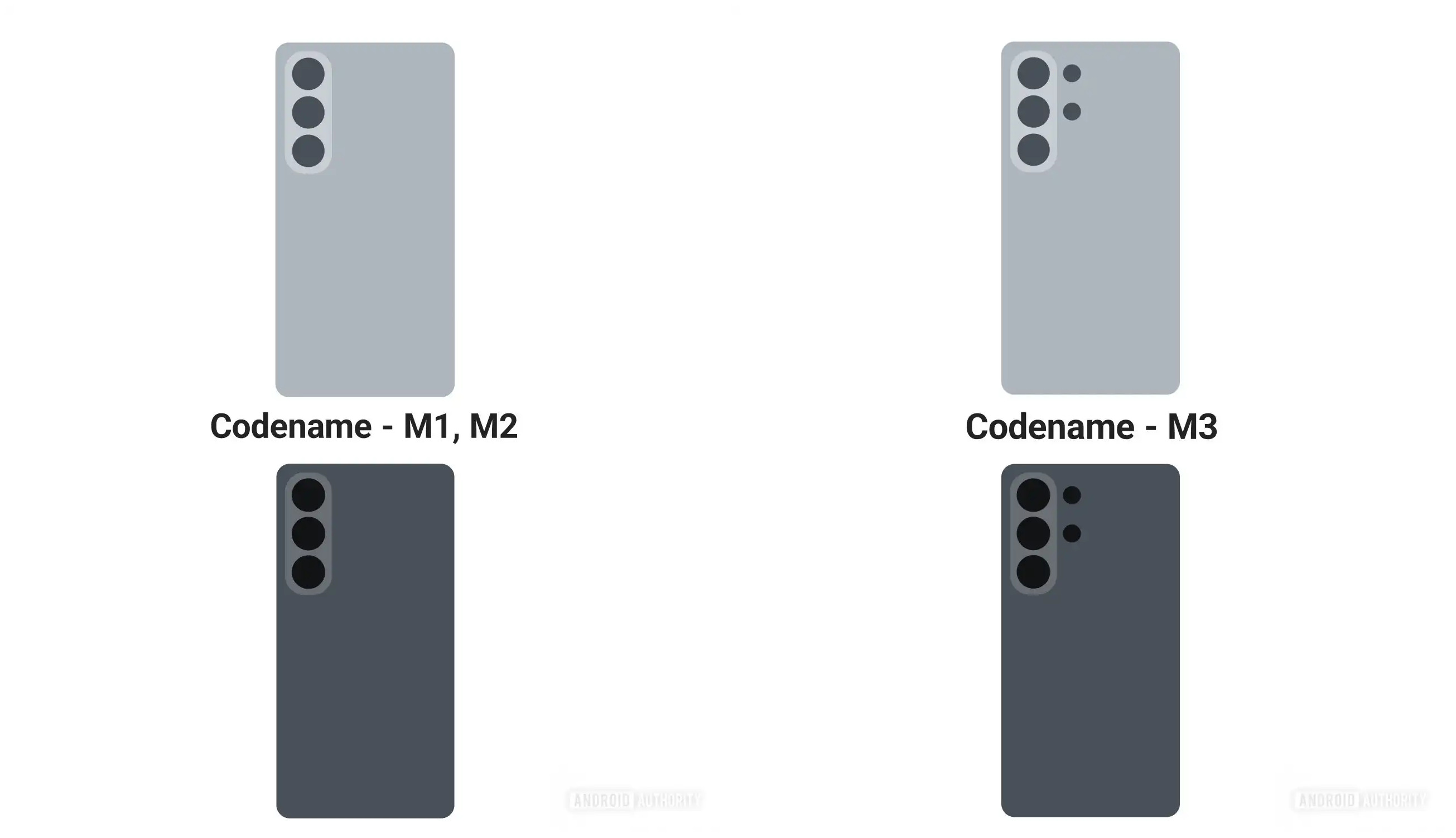 Diseños filtrados de los Galaxy S26, S26 Plus y S26 Ultra