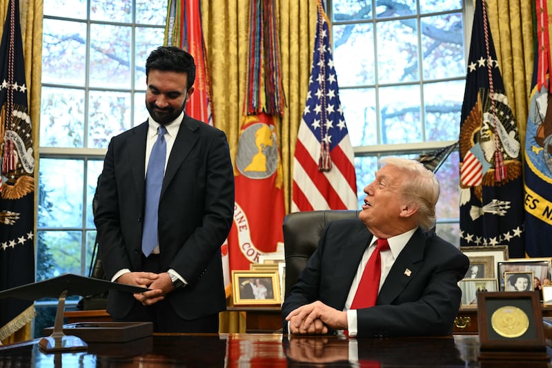 El alcalde electo de Nueva York, Zohran Mamdani, y el presidente Donald Trump
