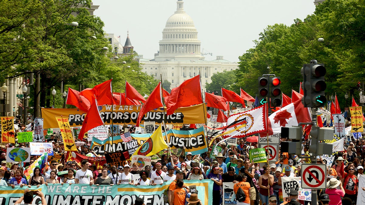 Protesta climática en DC