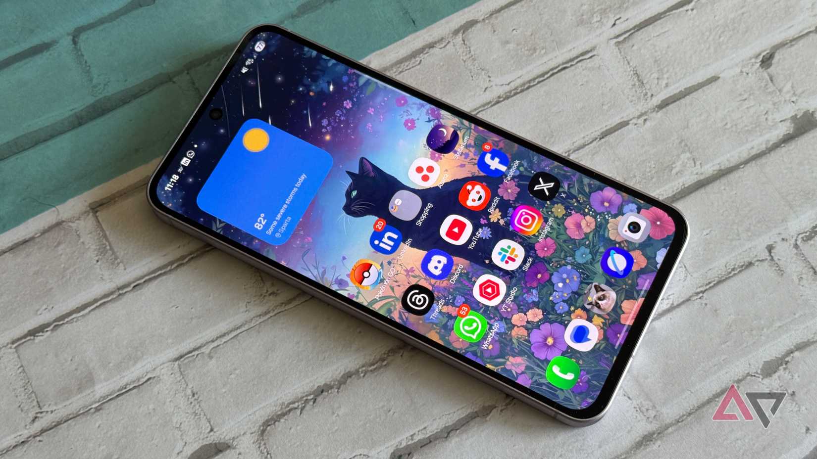 Pantalla de inicio del Samsung Galaxy A56