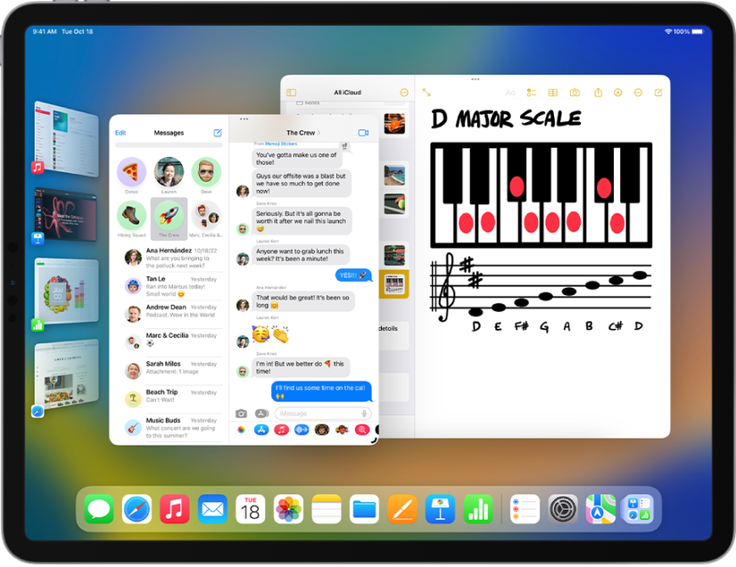 El director de escena de iPadOS 16