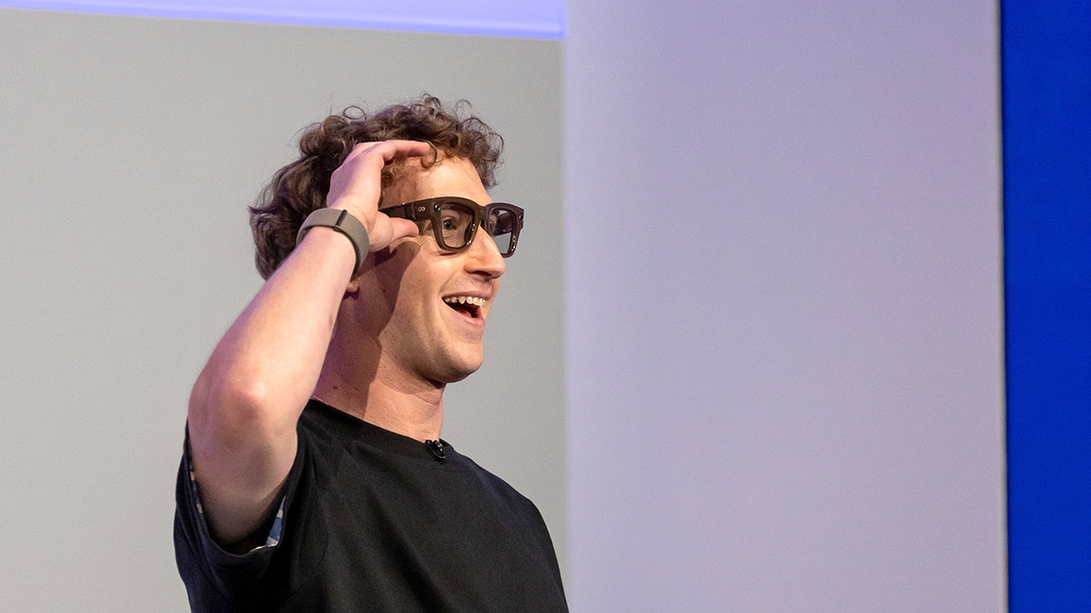 Mark Zuckerberg durante la demostración de Meta Connect