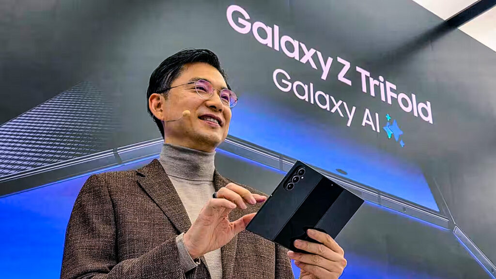 Nuevo teléfono inteligente Samsung Galaxy Z TriFold