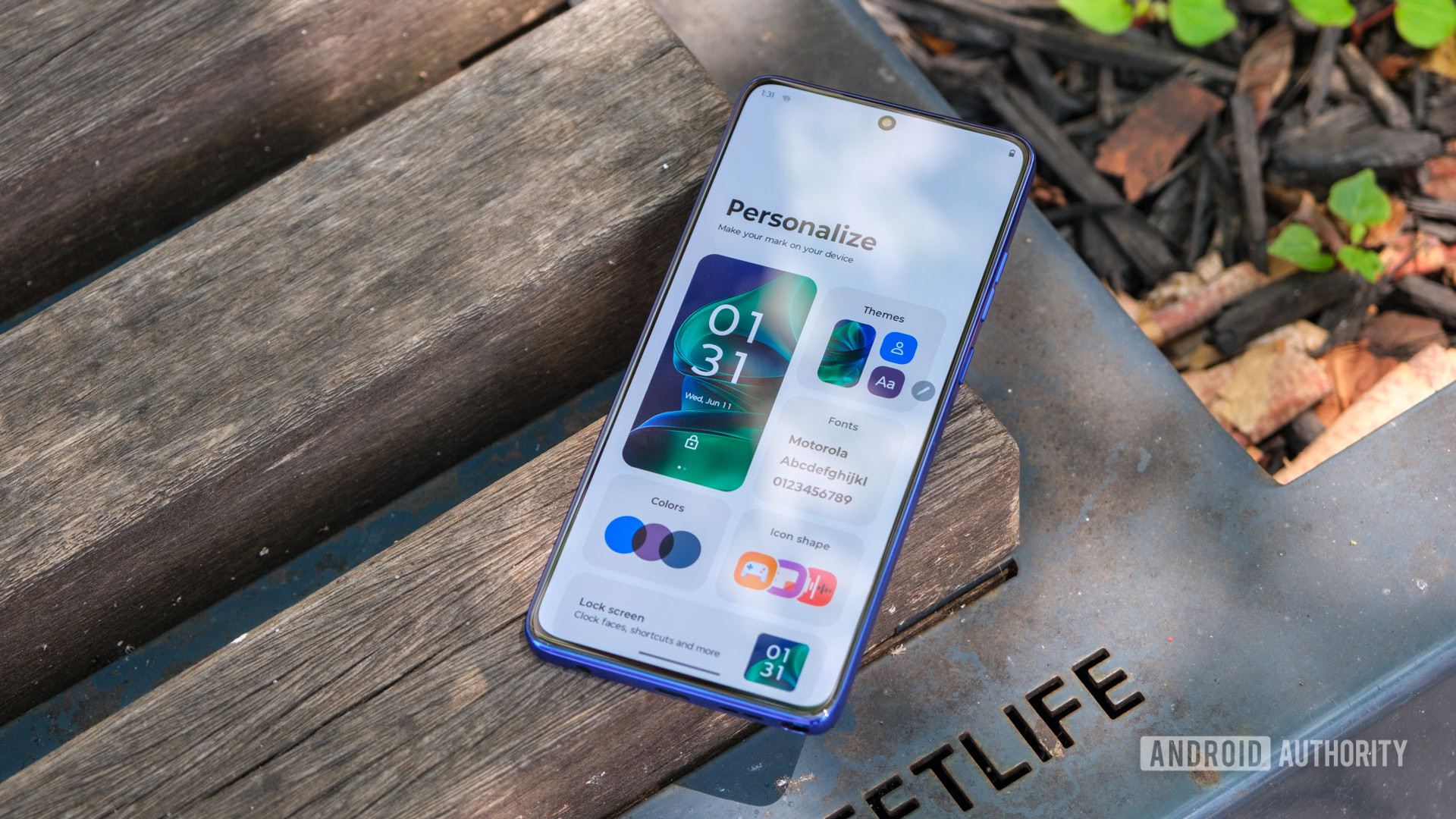 Menú de personalización del Motorola Moto G Stylus 2025
