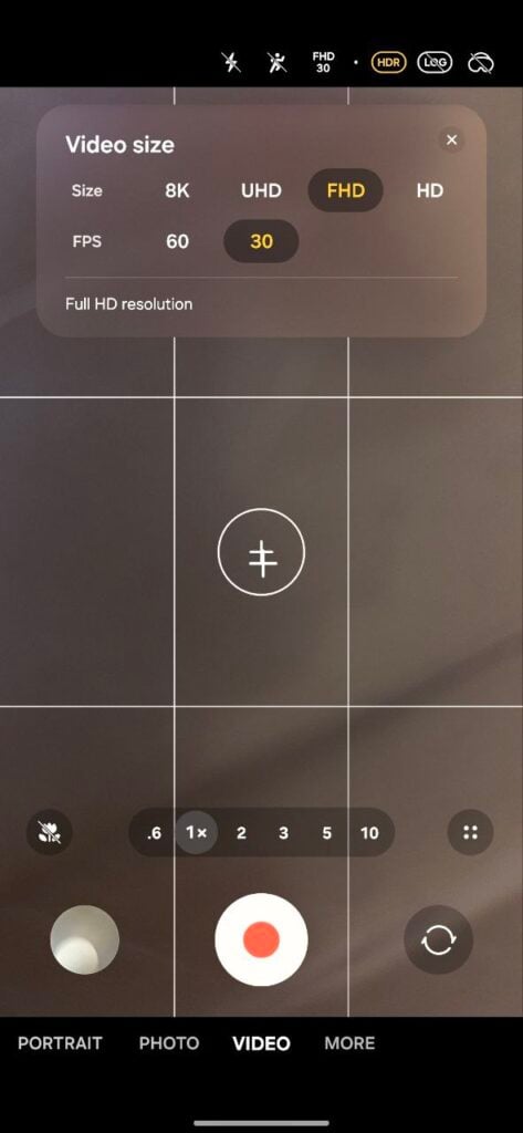Resolución de vídeo Samsung One UI 8.5