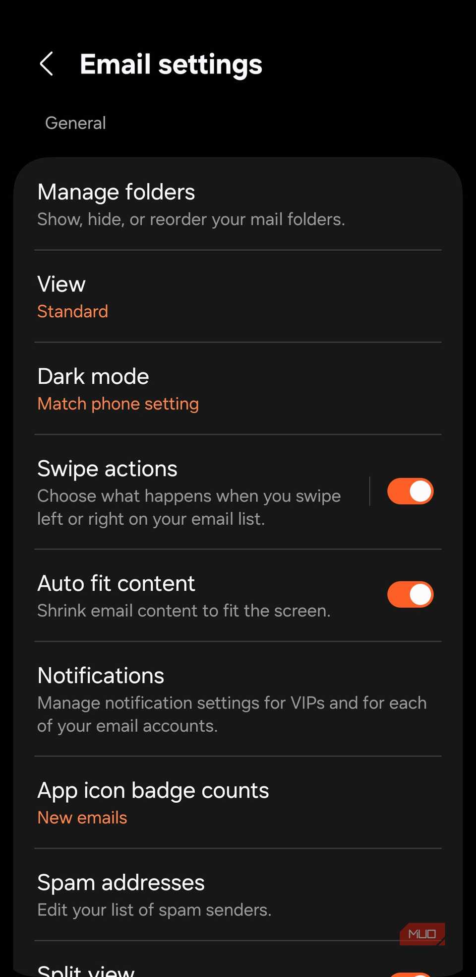 Configuración de la aplicación Samsung Email en el teléfono Galaxy