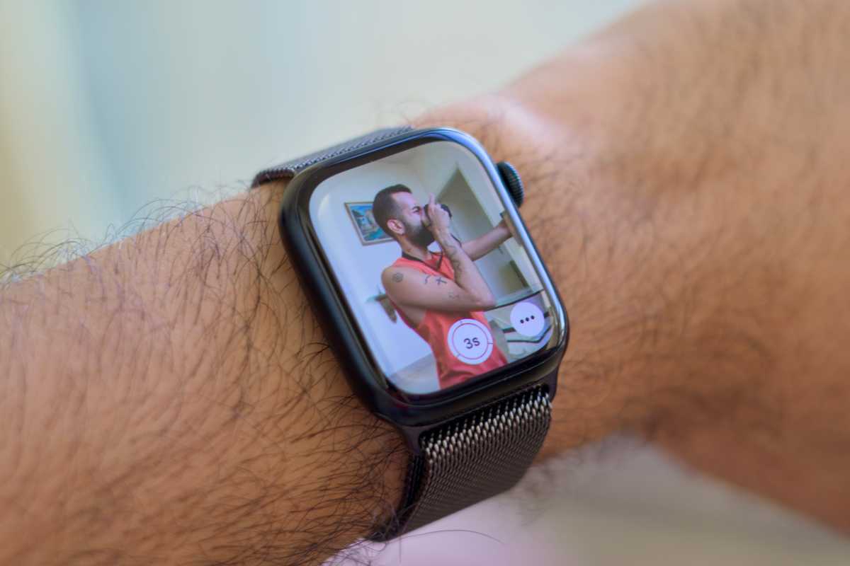 Control remoto de la cámara del Apple Watch