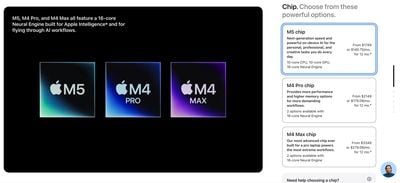 Configurador de chips MacBook Pro