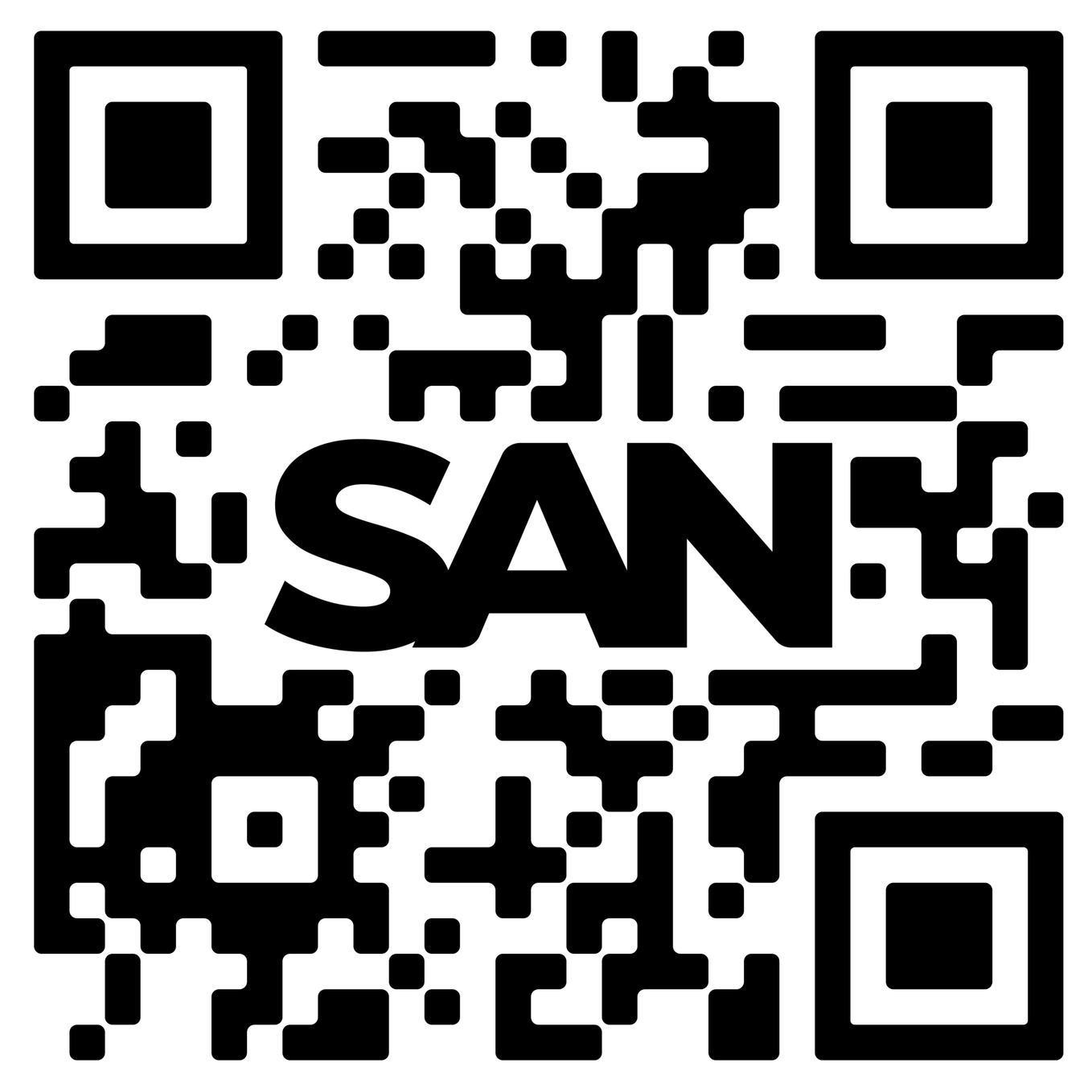 Código QR para descargar la aplicación SAN